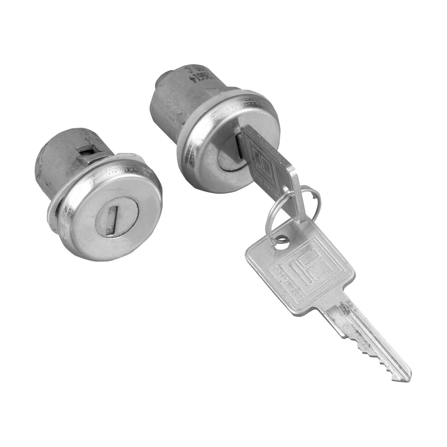 Juego De Cilindros De Puertas Con Llave Cuadrada Cromados