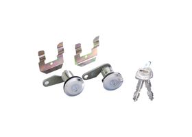 Juego De Cilindros De Puertas Con Llave Cuadrada Cromados