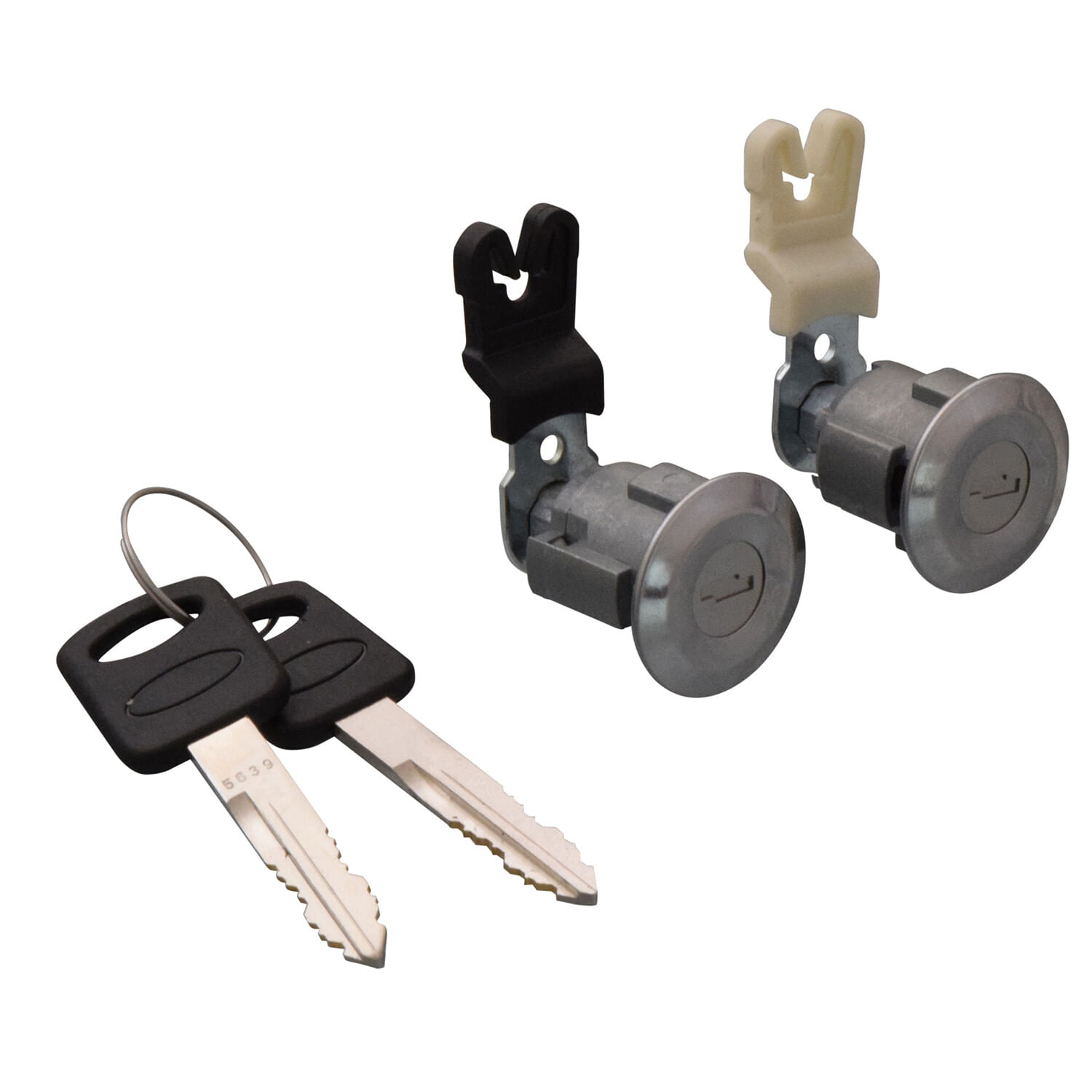 Juego De Cilindros De Puertas Con Llave Cromados