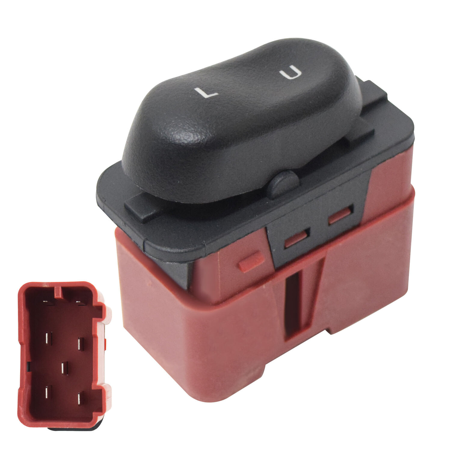 Control Seguro Puerta Delantero Negro Lado Pasajero