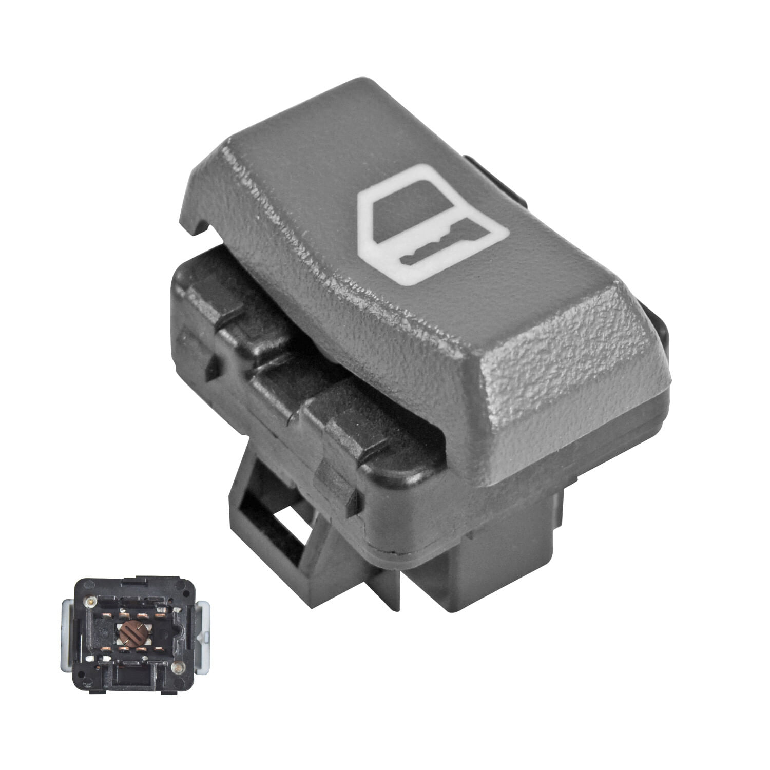 Control Seguro Puerta Delantero Gris Lado Pasajero