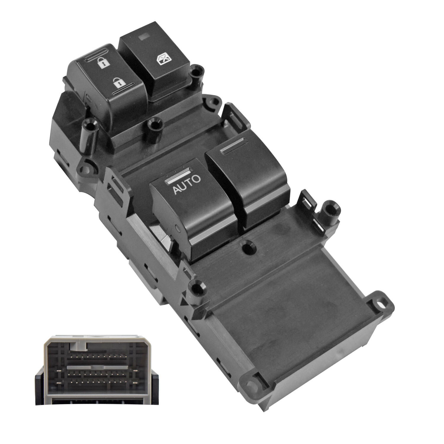 Control Seguro Puerta Delantero Negro Lado Conductor