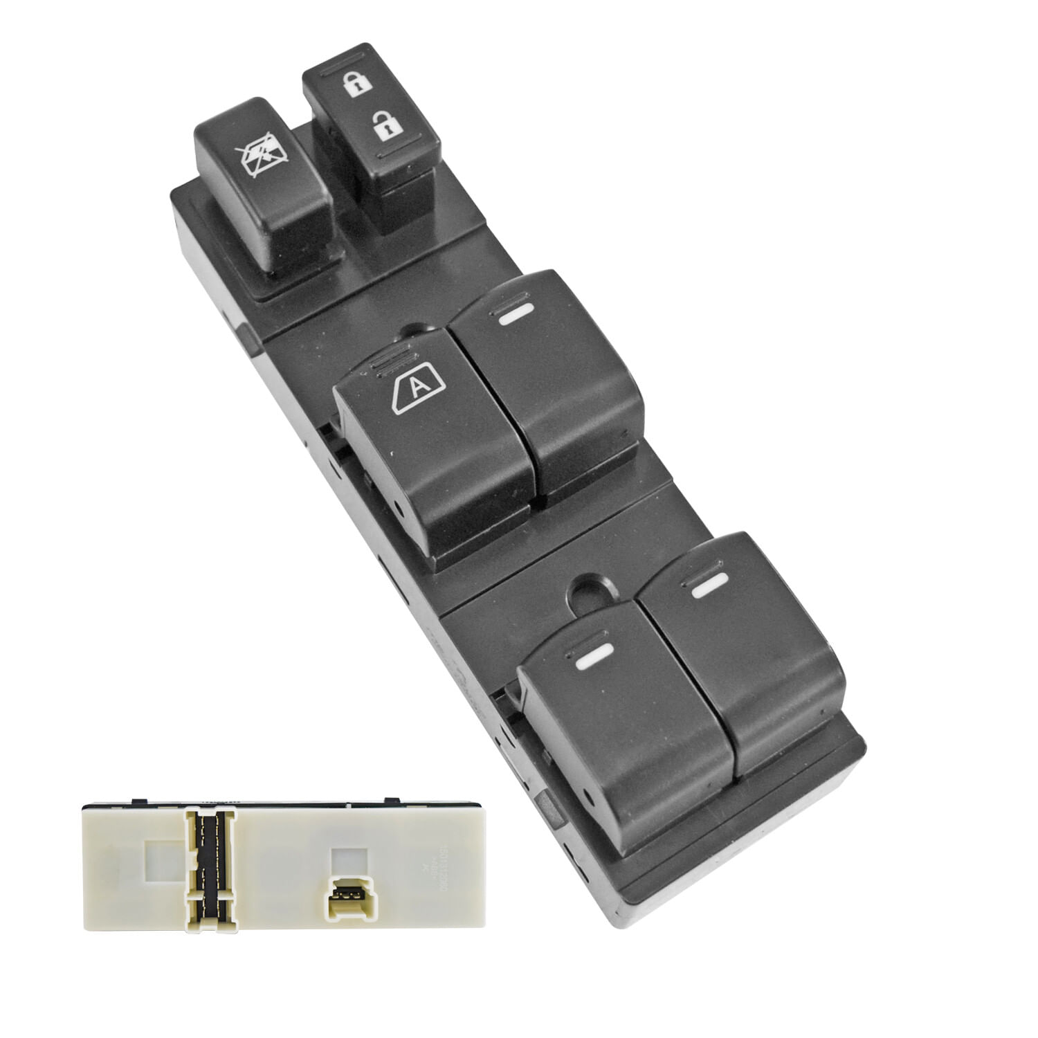 Control Seguro Puerta Delantero Negro Lado Conductor