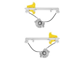 Par De Elevadores De Cristal Manuales Traseros