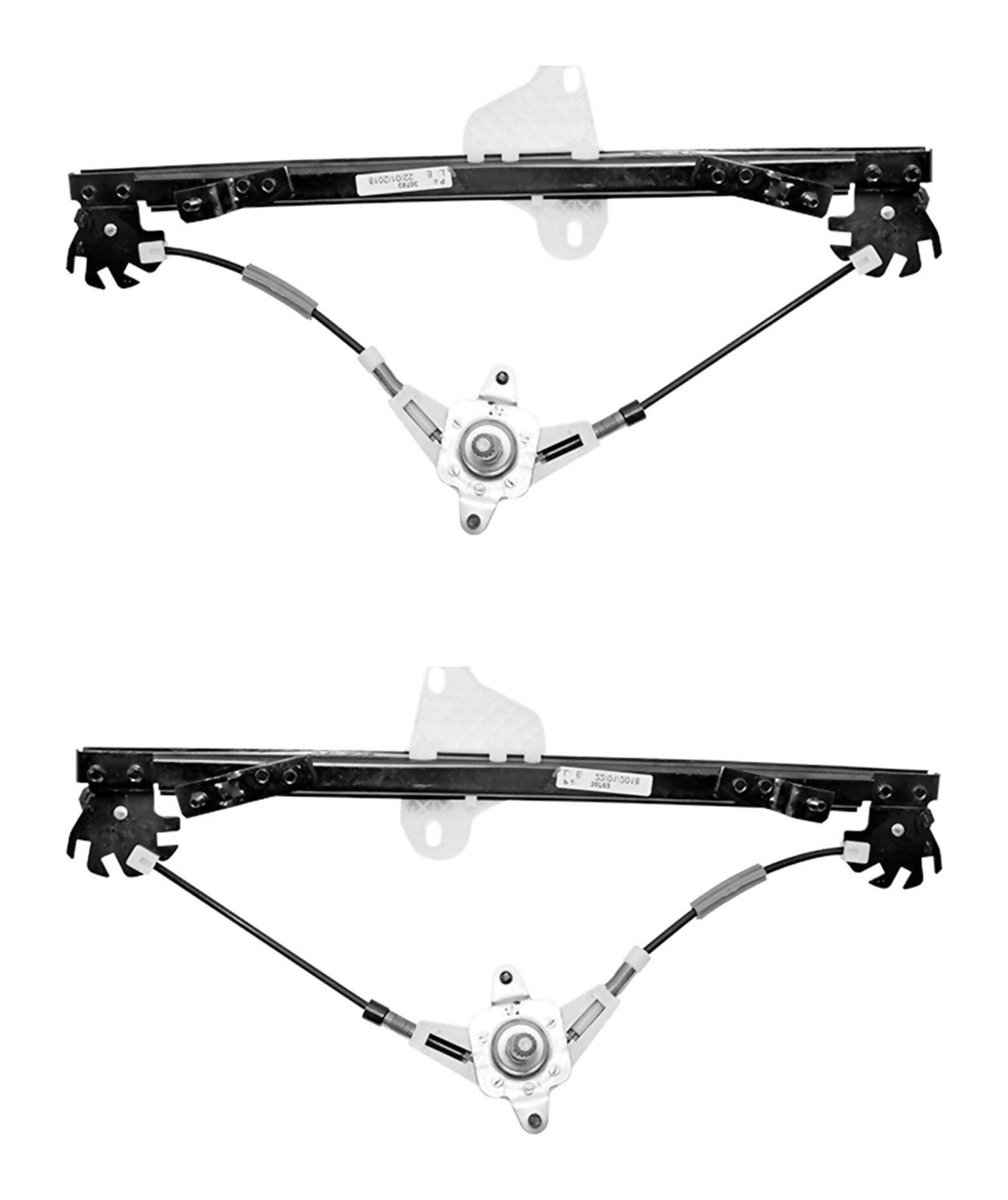 Par De Elevadores De Cristal Manuales Traseros