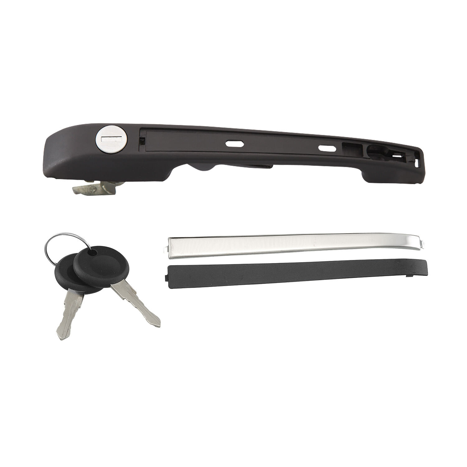 Manija Puerta Exterior Delantera Negra/Cromo Lado Pasajero