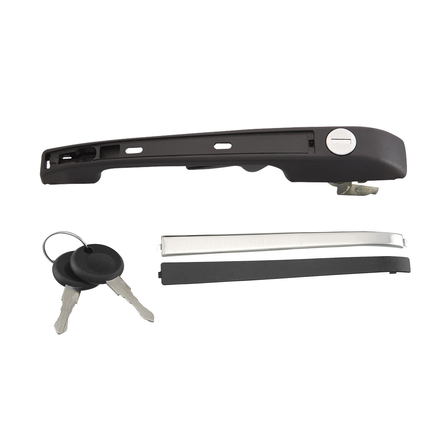 Manija Puerta Exterior Delantera Negra/Cromo Lado Conductor
