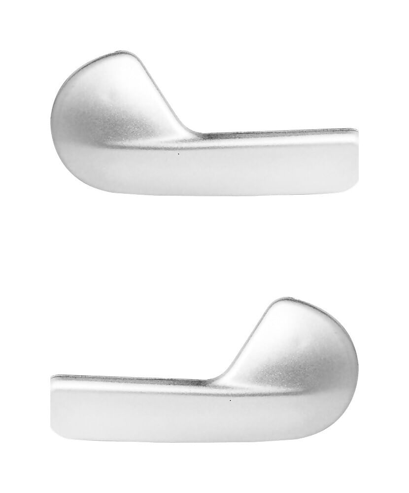 Par De Manijas De Puertas Interiores Delanteras O Traseras Plata