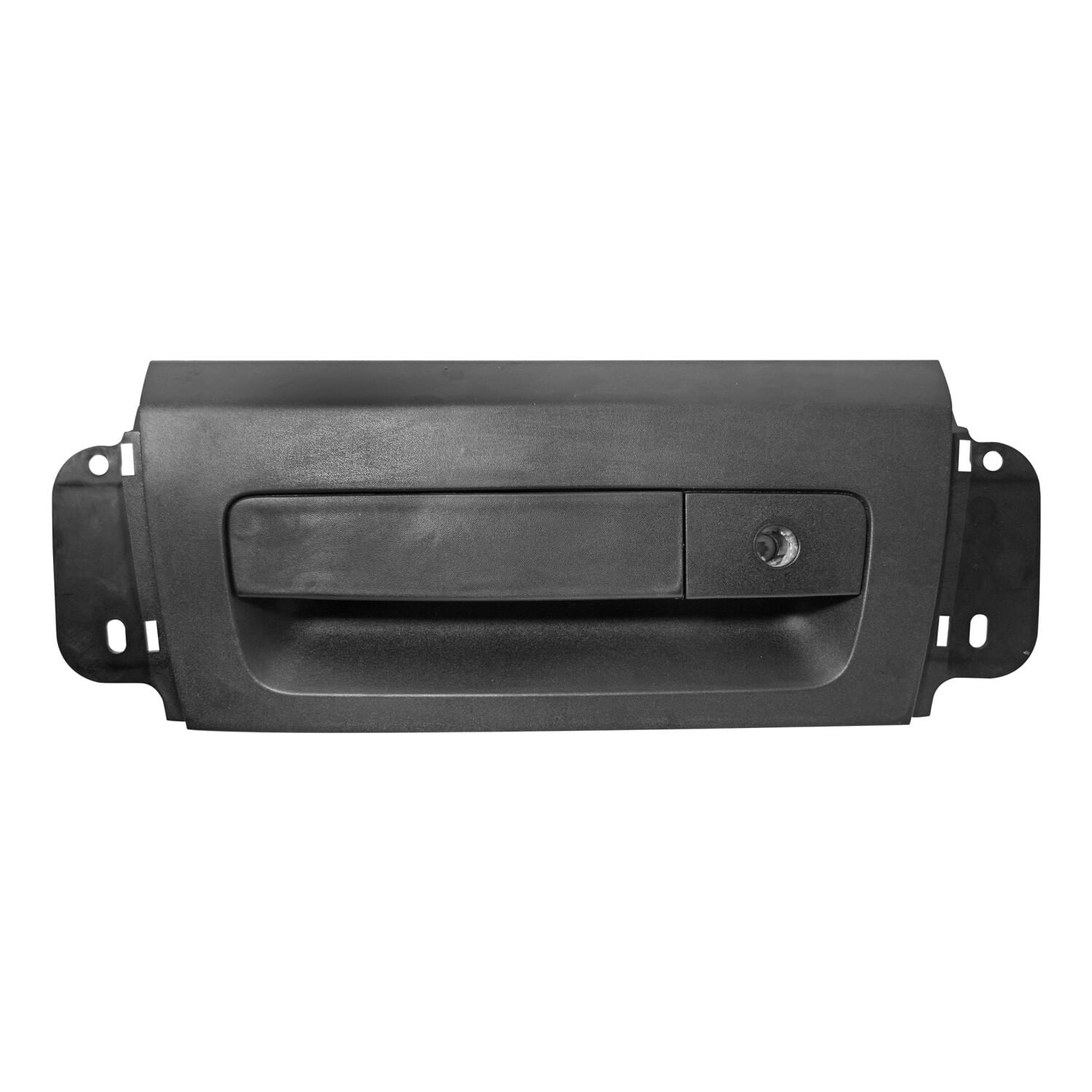 Manija Tapa Batea Corrugada Negra C/Hoyo P/Llave