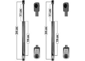 Par De Amortiguadores De Cofre