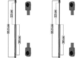 Par De Amortiguadores Para Vidrio