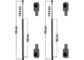 Par De Amortiguadores Para Vidrio