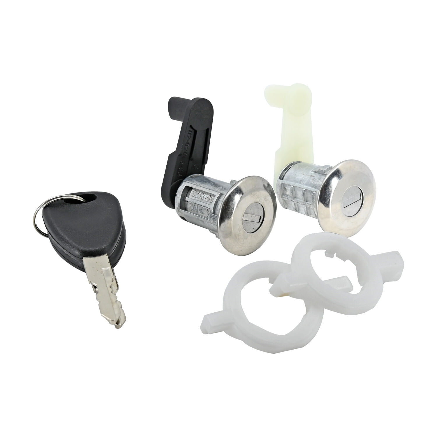 Juego De Cilindros De Puertas Cromados Con Llave