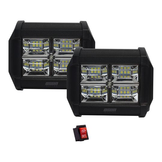 osun-juego-de-faros-rectangulares-16-leds-48-watts-luz-blanca-2-piezas-0