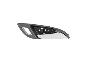 Manija Puerta Interior Delantera Negra/Cromo Con Hoyo Para Seguro Lado Pasajero