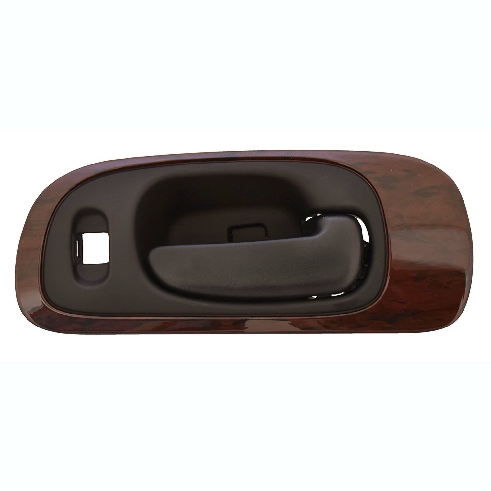 Manija Puerta Interior Delantera Negro Con Bisel Tipo Madera Con Hoyo Para Seguro Lado Pasajero