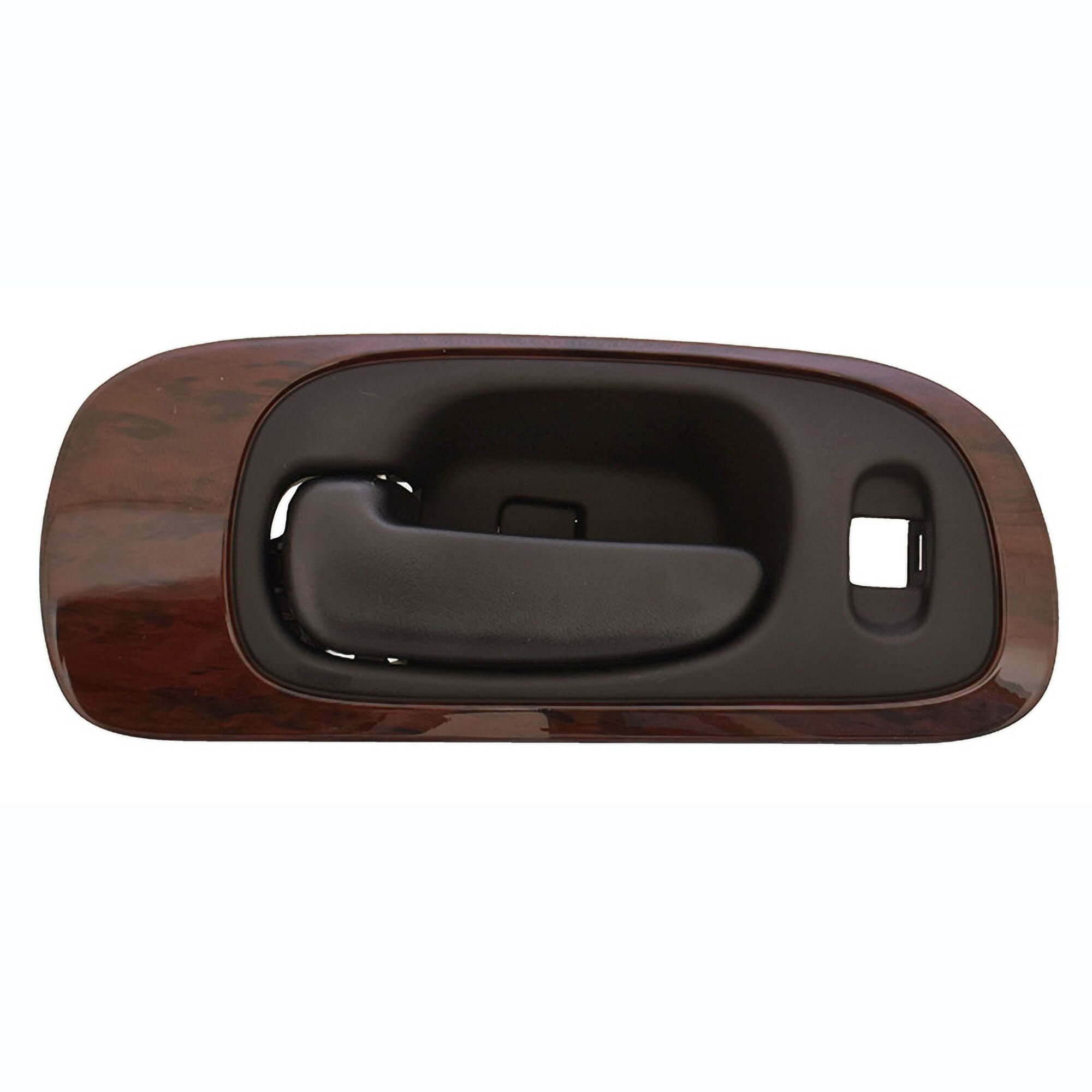 Manija Puerta Interior Delantera Negro Con Bisel Tipo Madera Con Hoyo Para Seguro Lado Conductor