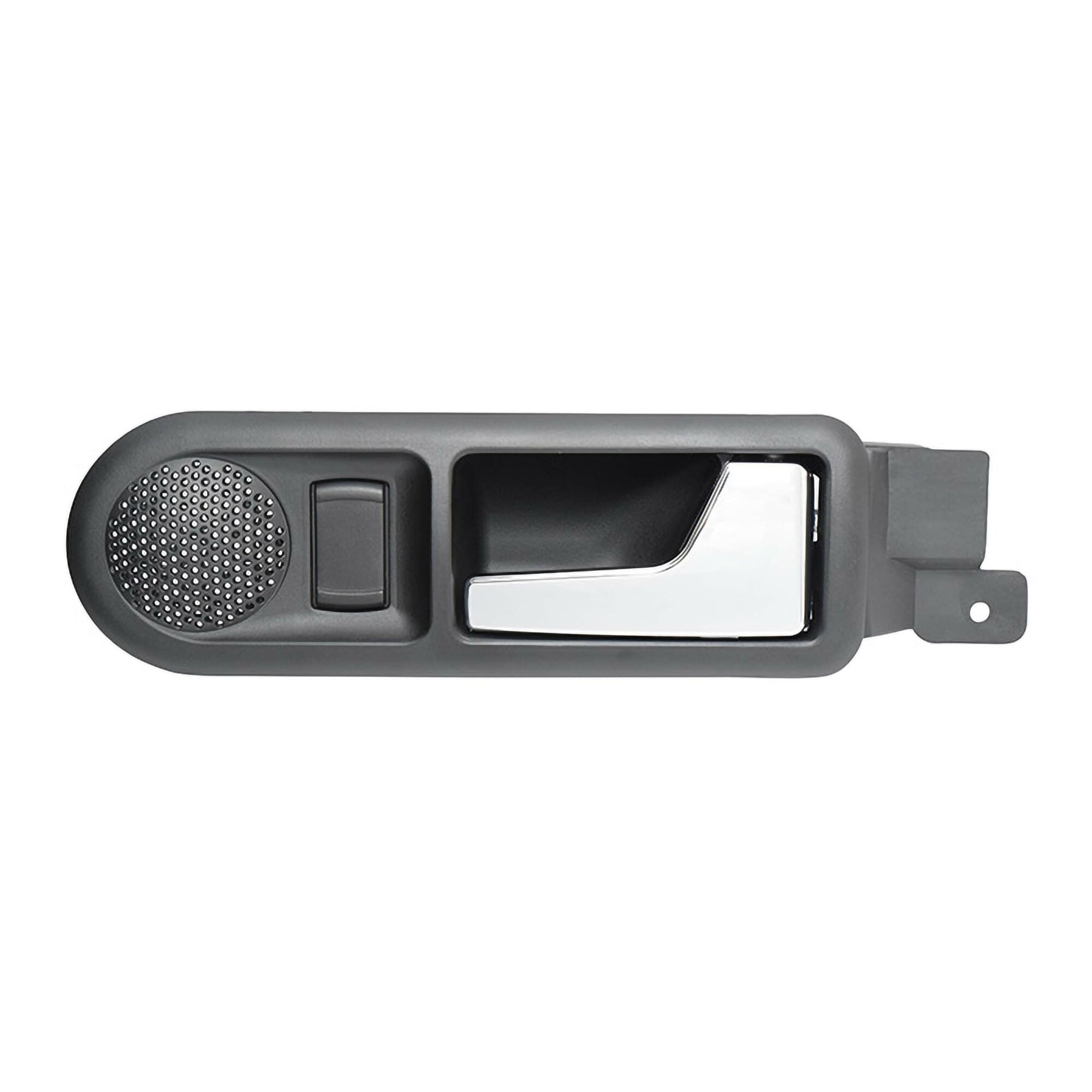 Manija Puerta Interior Trasera Negro/Cromado Con Hoyo Para Cristal Y Bocina Lado Pasajero