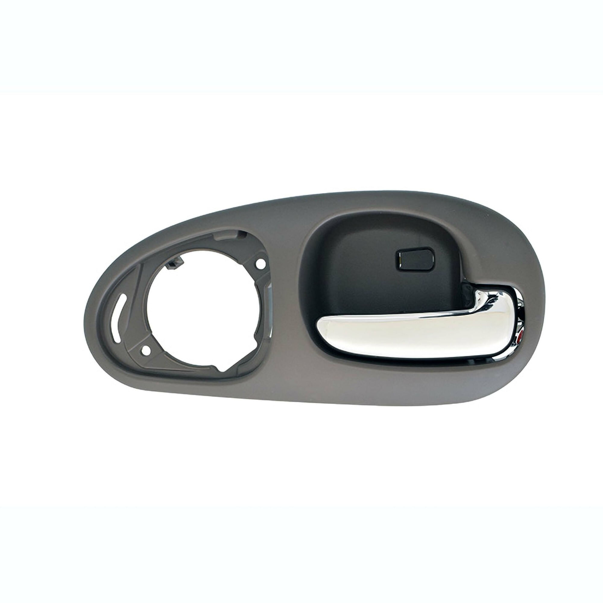 Manija Puerta Interior Trasera Gris/Cromado Con Hoyo Para Bocina Lado Pasajero