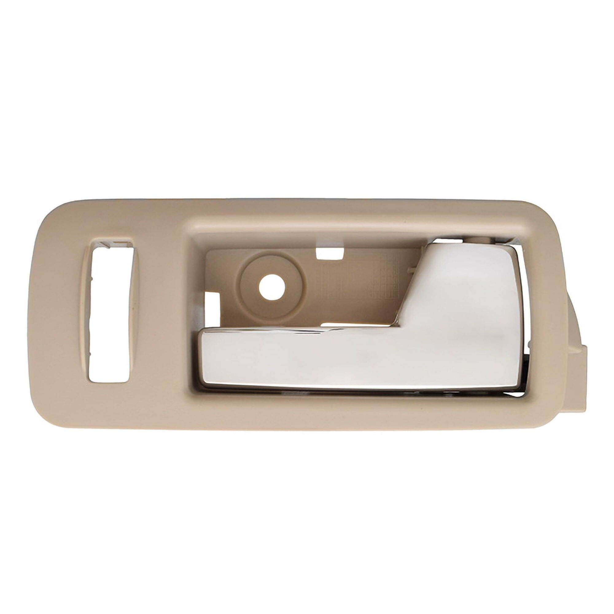 Manija Puerta Interior Delantera Beige/Cromado Con Hoyo Para Seguro Lado Pasajero