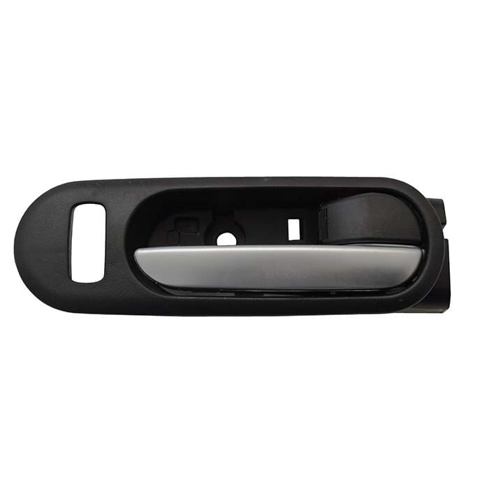 Manija Puerta Interior Delantera Negro/Plata Con Hoyo Para Seguro Lado Pasajero