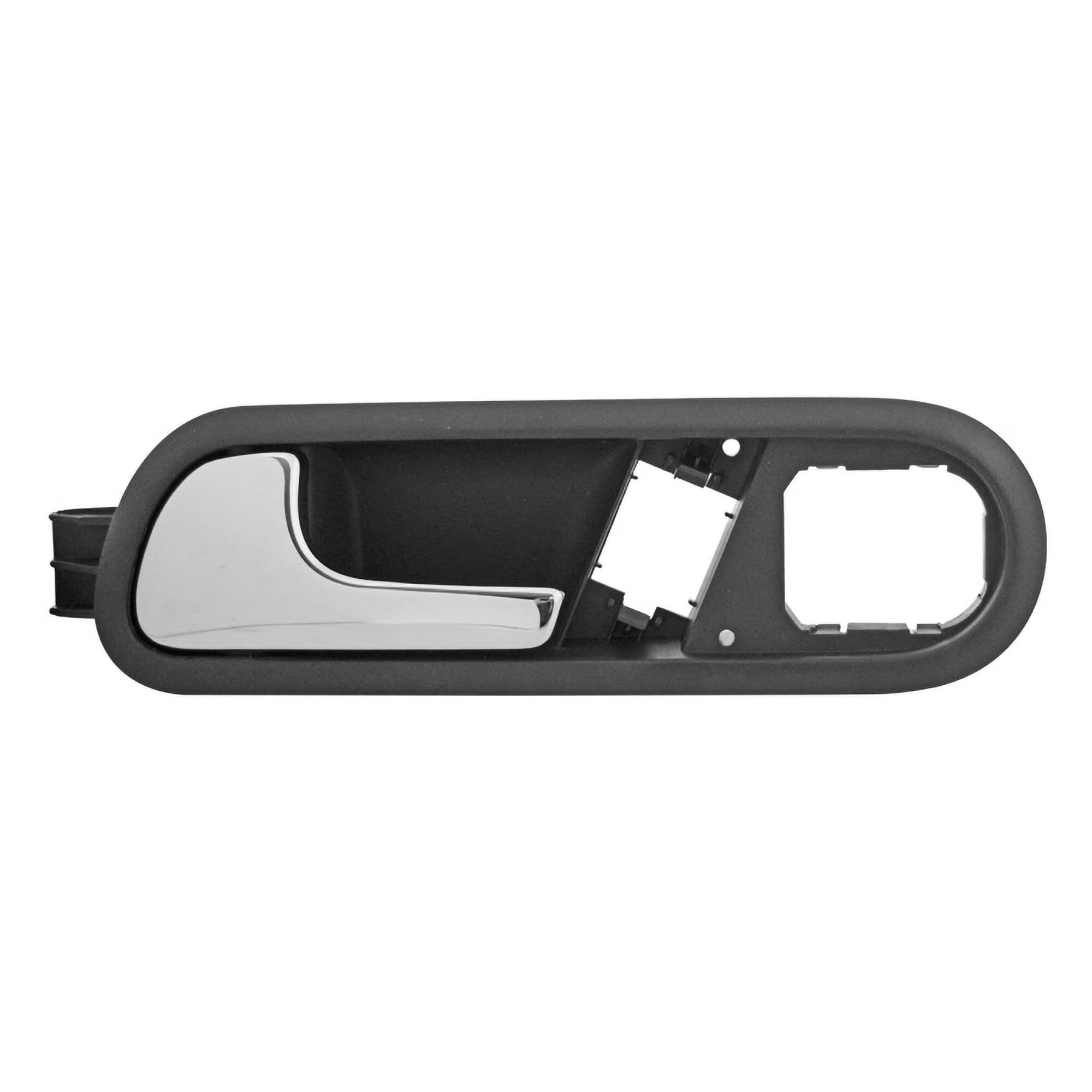 Manija Puerta Interior Delantera Negro/Cromado Con Hoyo Para Vidrio Eléctrico Lado Conductor