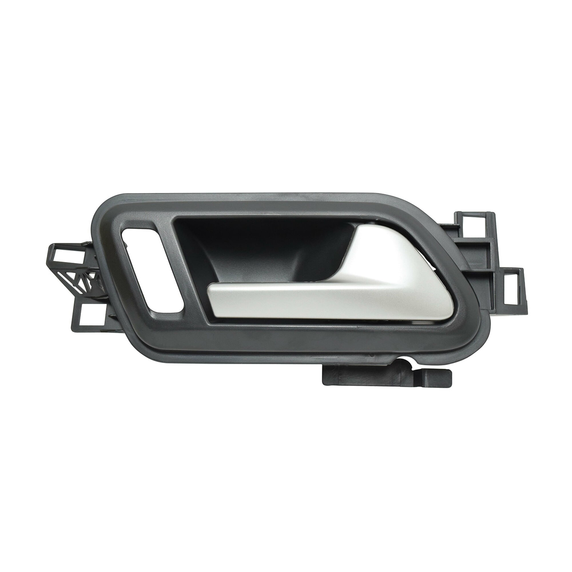 Manija Puerta Interior Delantera O Trasera Negro/Plata Con Hoyo Lado Pasajero