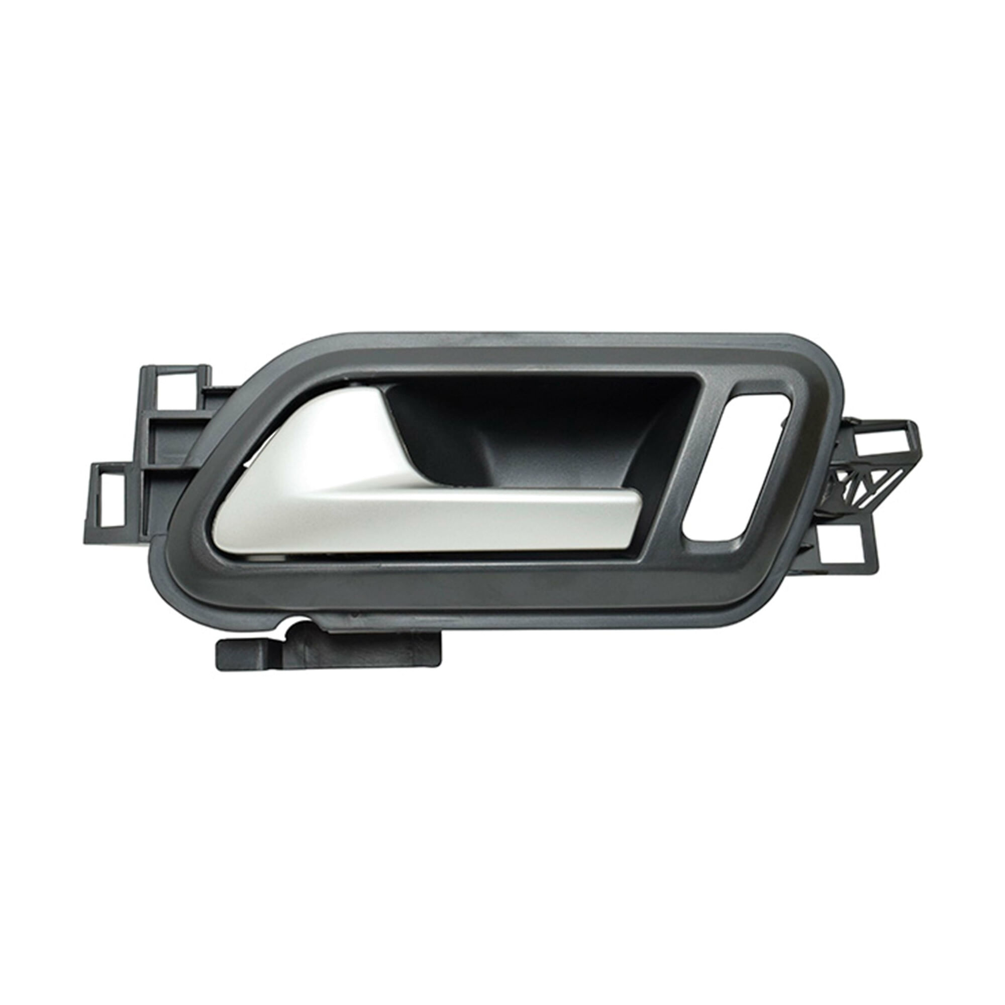 Manija Puerta Interior Delantera O Trasera Negro/Plata Con Hoyo Lado Conductor