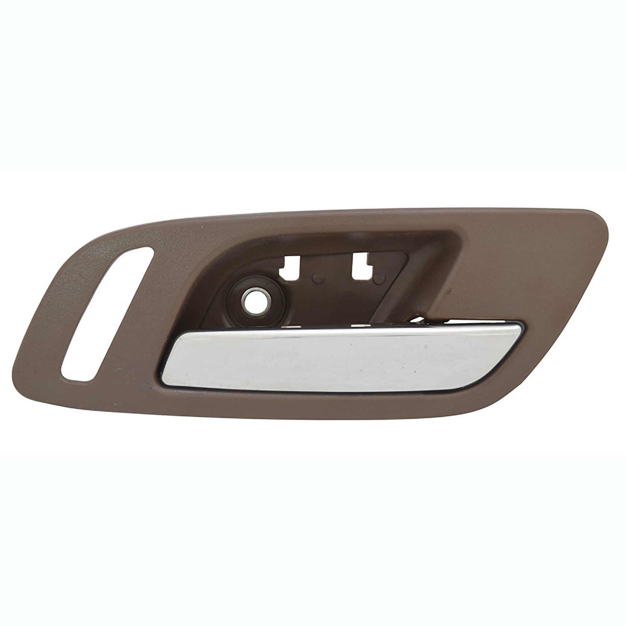 Manija Puerta Interior Delantera Café/Cromado Con Hoyo Para Seguro Lado Pasajero