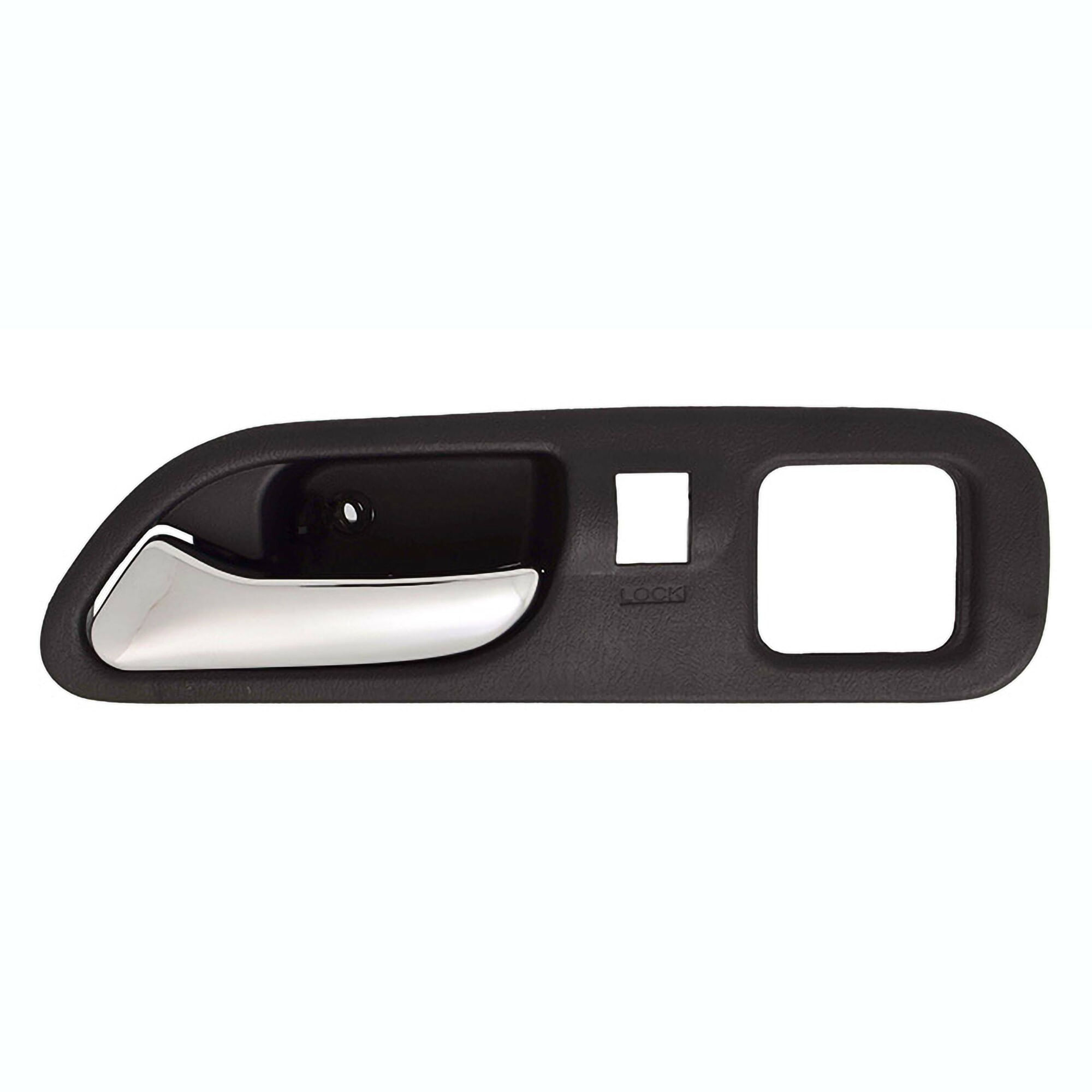Manija Puerta Interior Delantera Negro/Cromado Con Hoyo Para Seguro Para Memoria Lado Conductor