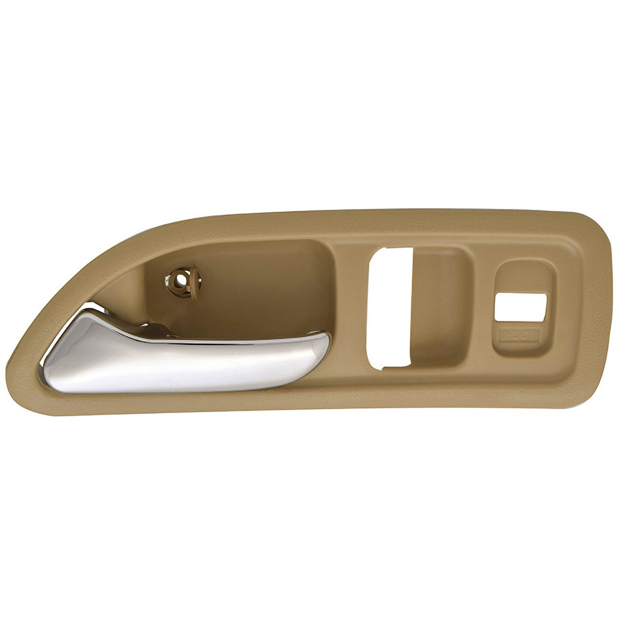 Manija Puerta Interior Delantera Beige/Cromado Con Hoyo Para Seguro Lado Conductor