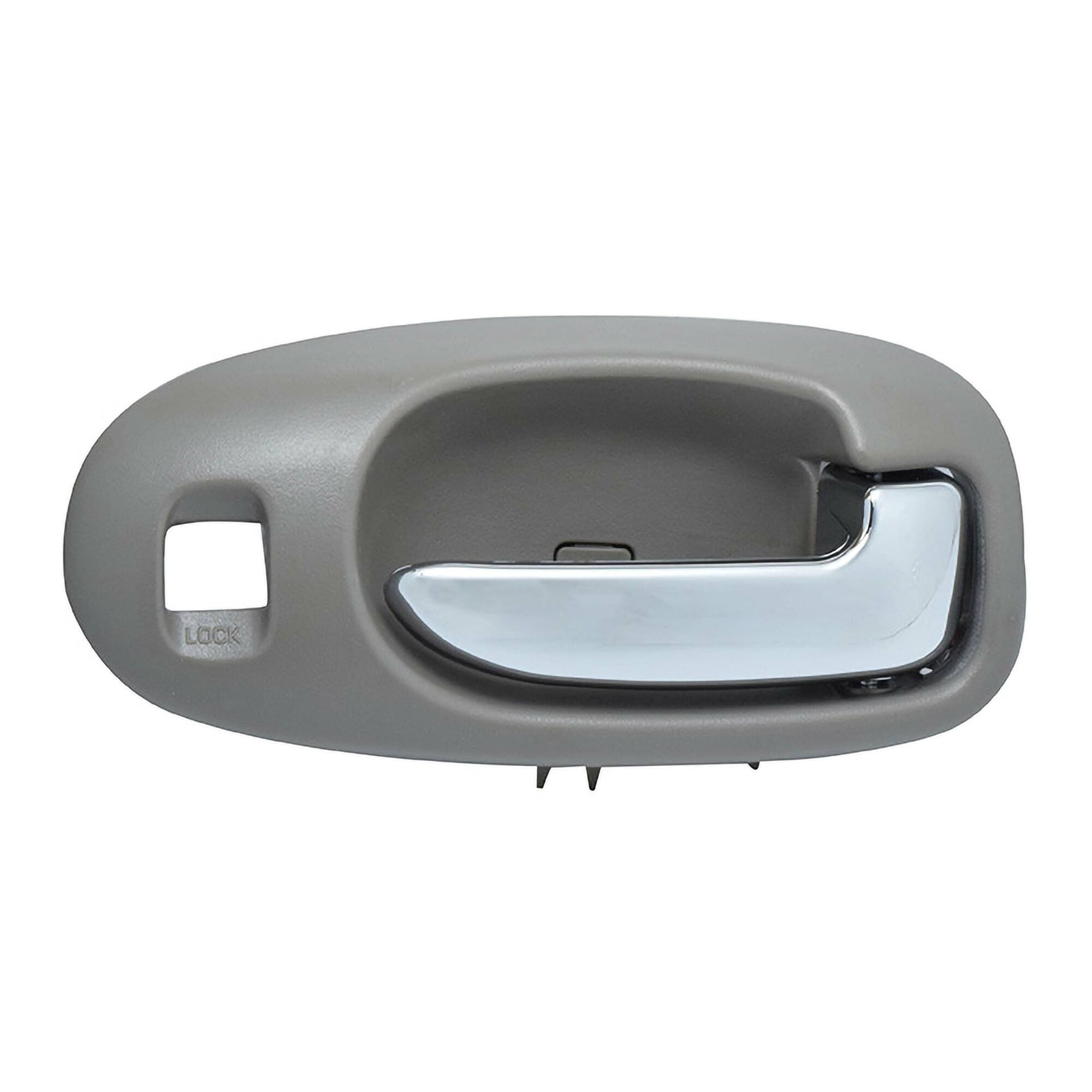 Manija Puerta Interior Delantera Gris Claro/Cromado Con Hoyo Para Seguro Lado Pasajero