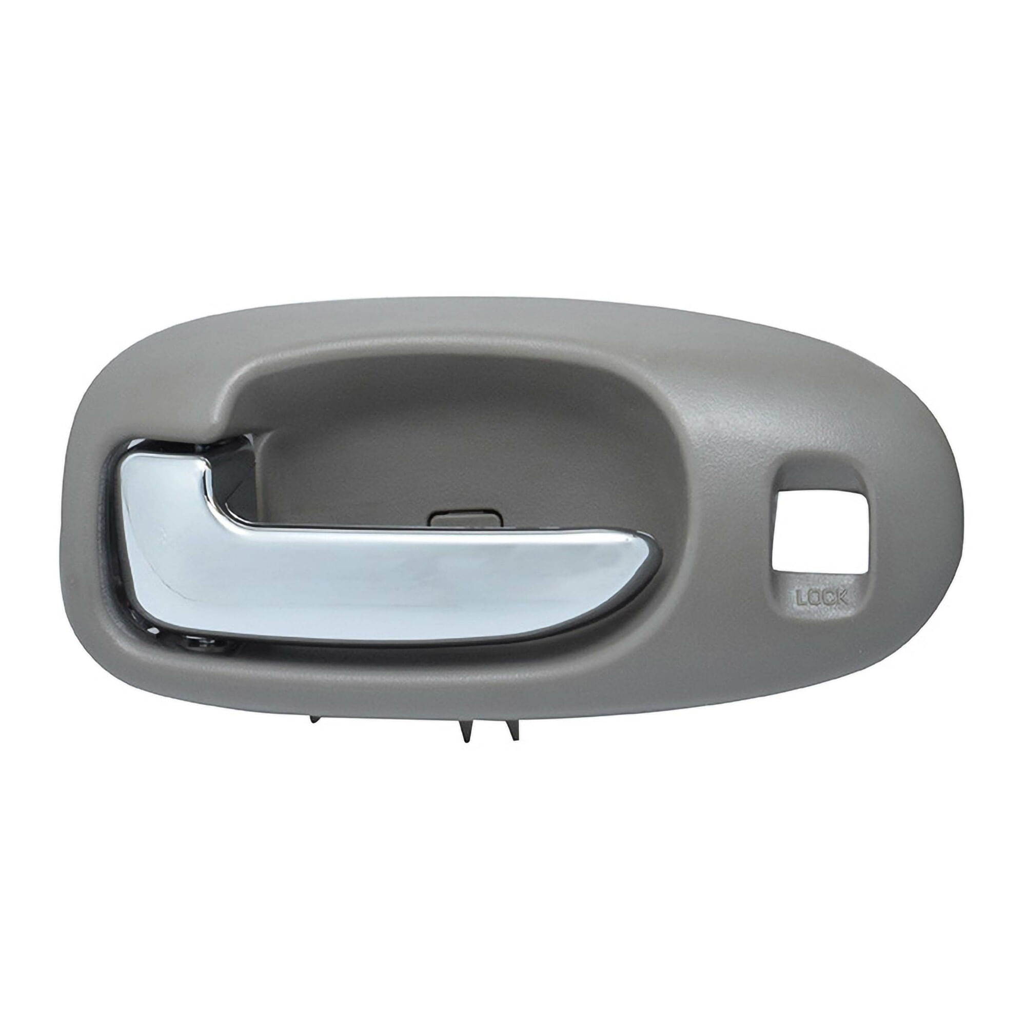 Manija Puerta Interior Delantera Gris Claro/Cromado Con Hoyo Para Seguro Lado Conductor