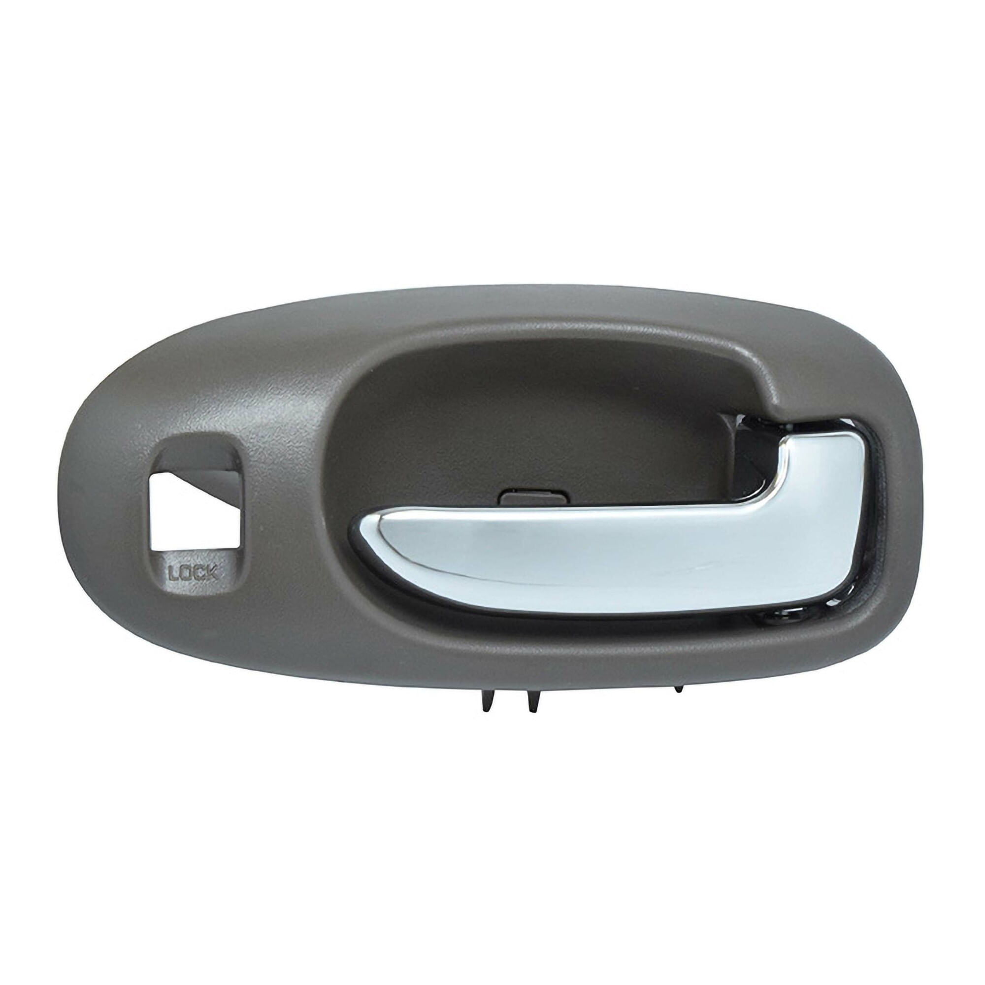Manija Puerta Interior Delantera Gris Obscuro/Cromado Con Hoyo Para Seguro Lado Pasajero
