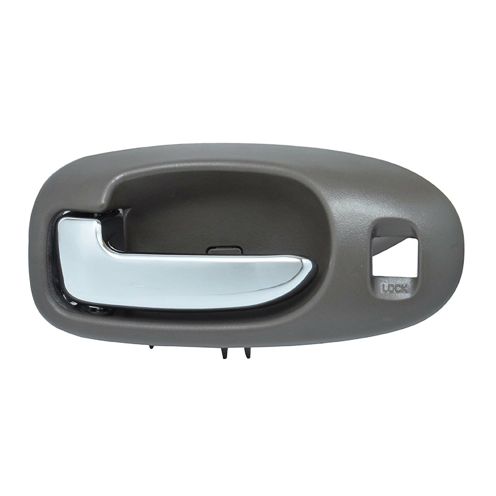 Manija Puerta Interior Delantera Gris Obscuro/Cromado Con Hoyo Para Seguro Lado Conductor