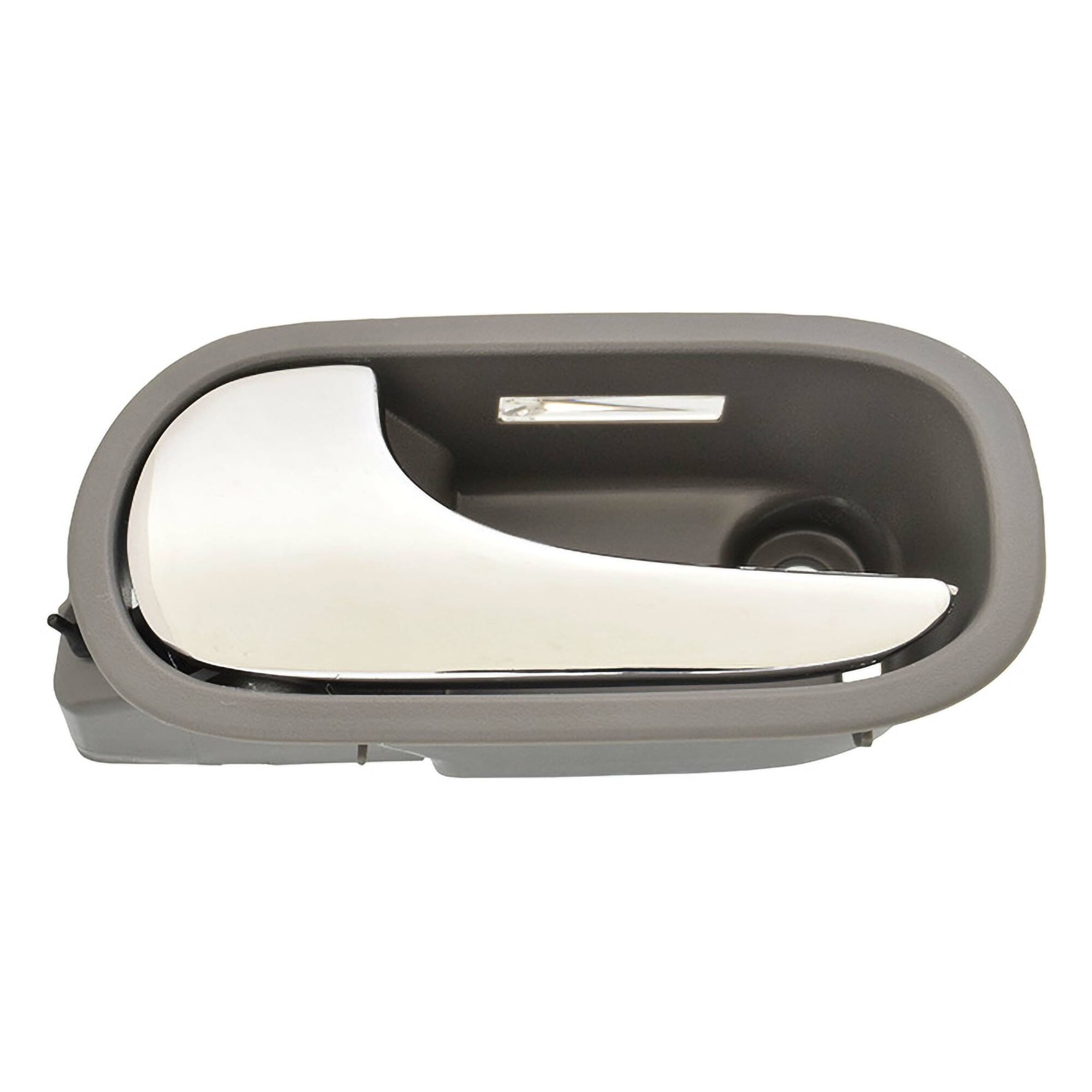 Manija Puerta Interior Delantera Gris/Cromado Con Hoyo Para Luz Led Lado Conductor