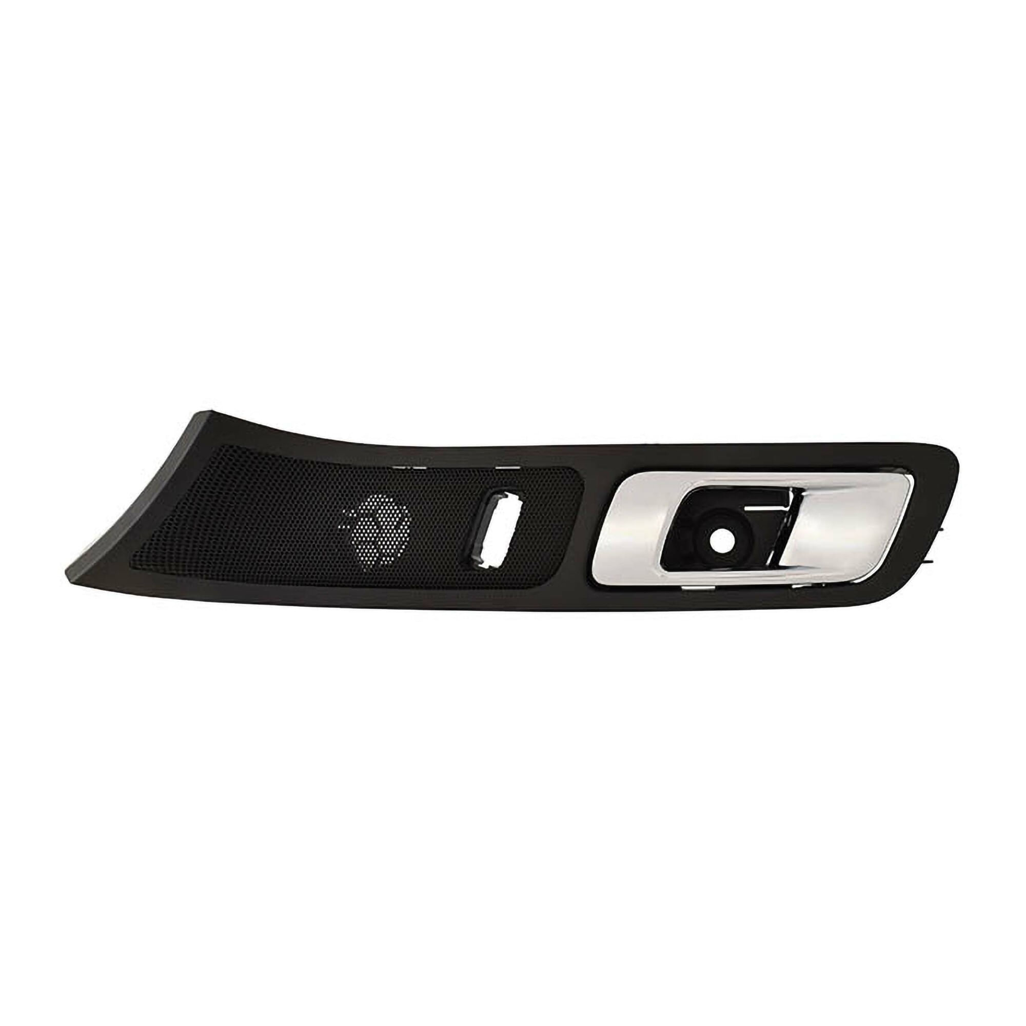 Manija Puerta Interior Delantera Negro/Cromado Con Hoyo Para Seguro Lado Conductor