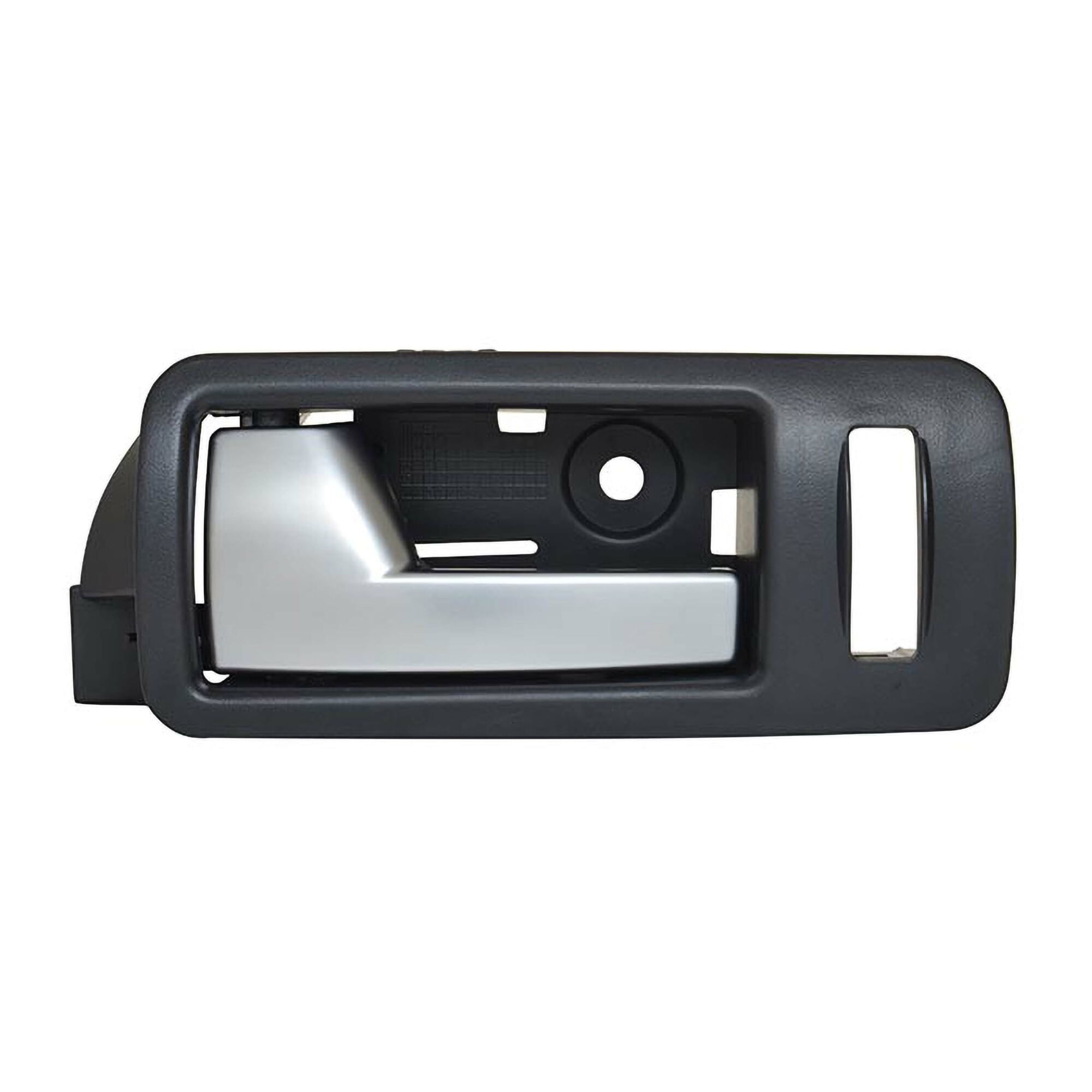Manija Puerta Interior Delantera Negro/Plata Con Hoyo Para Seguro Lado Pasajero