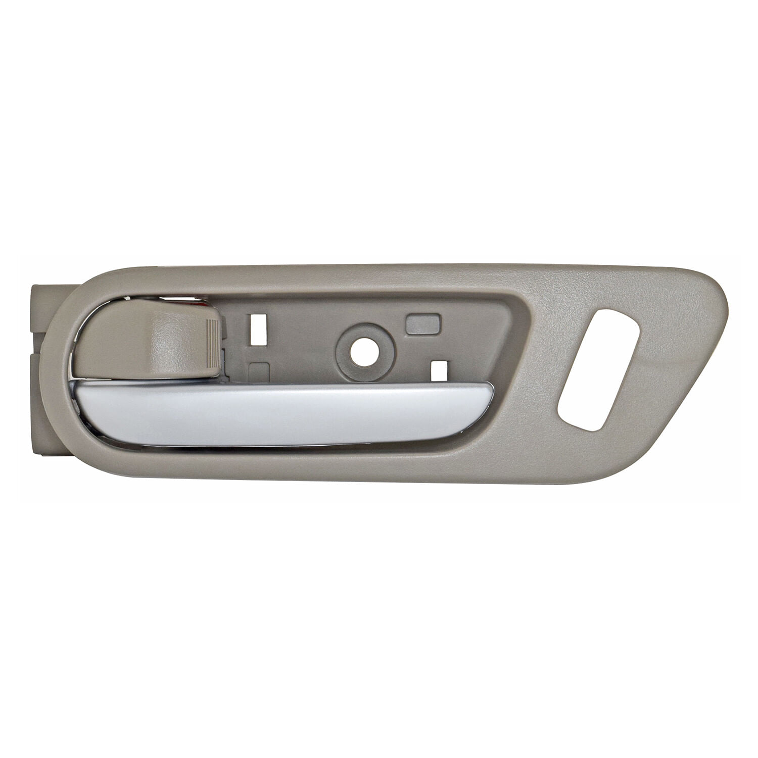 Manija Puerta Interior Delantera Beige/Plata Con Hoyo Para Seguro Lado Conductor