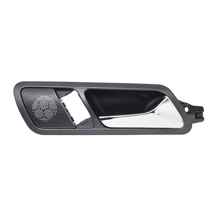 Manija Puerta Interior Trasera Negro/Cromado Con Hoyo Para Cristal Y Bocina Lado Pasajero