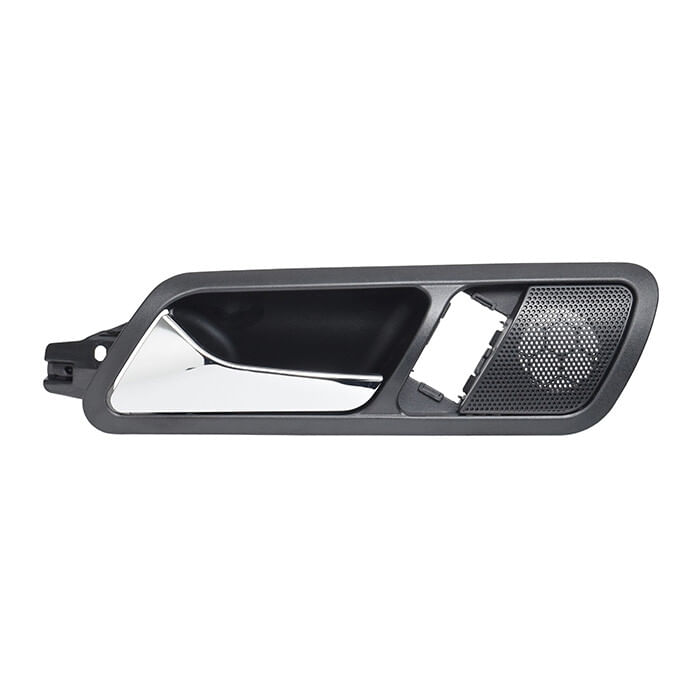 Manija Puerta Interior Trasera Negro/Cromado Con Hoyo Para Cristal Y Bocina Lado Conductor