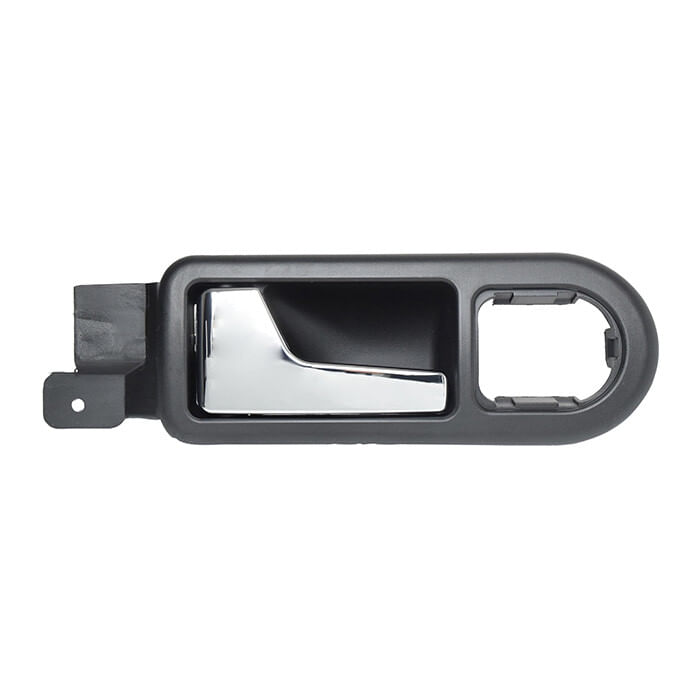 Manija Puerta Interior Delantera Negro/Cromado Con Hoyo Para Control Espejo Lado Conductor