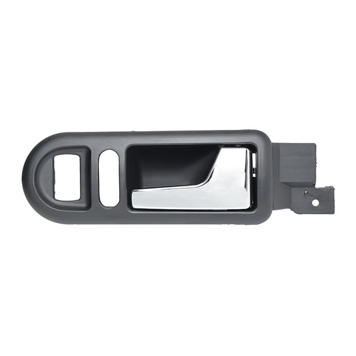Manija Puerta Interior Delantera Negro/Cromado Con Hoyo Para Seguro Y Cristal Lado Pasajero