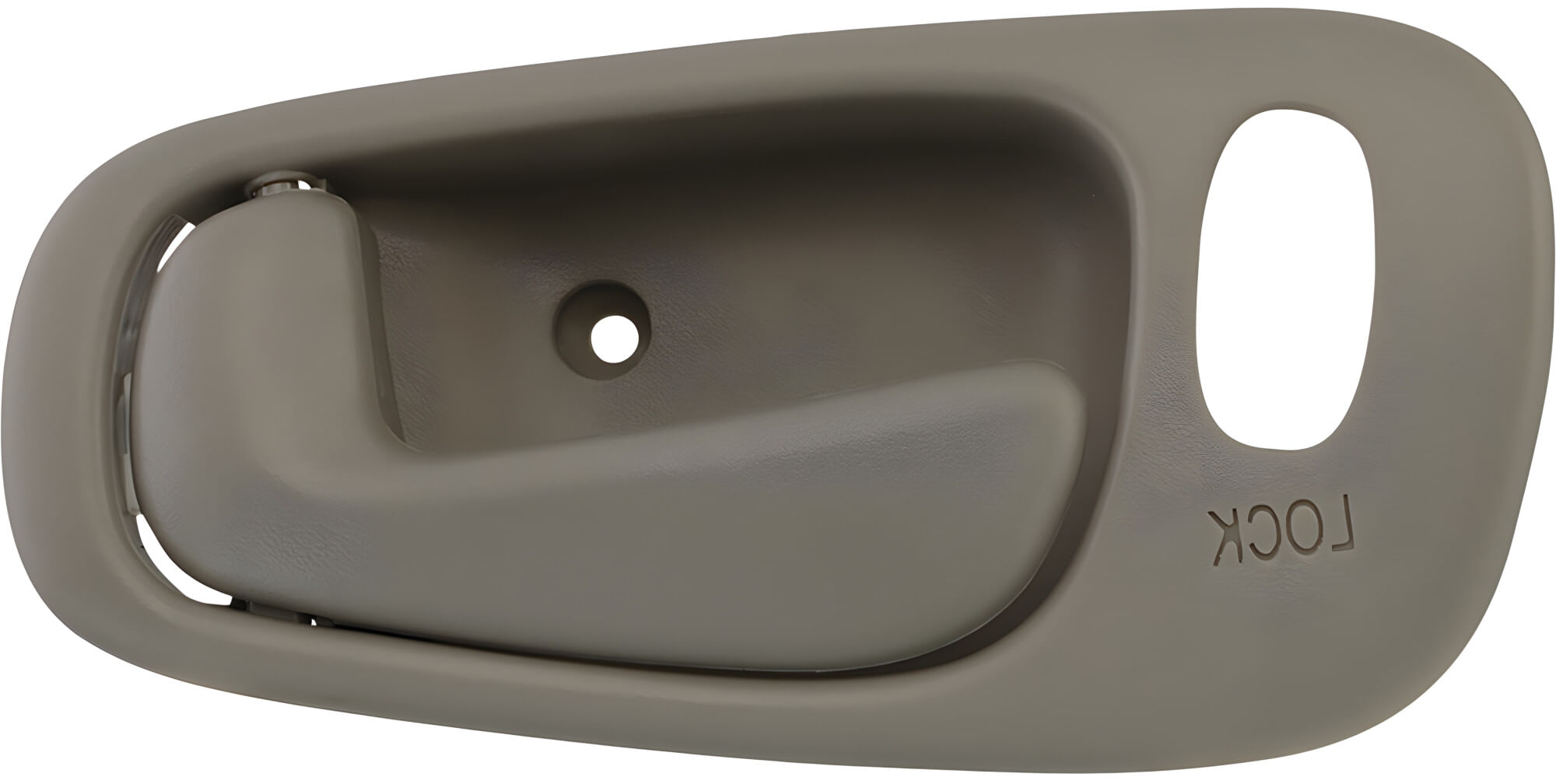 Manija Puerta Interior Delantera O Trasera Gris Con Hoyo Para Seguro Lado Conductor