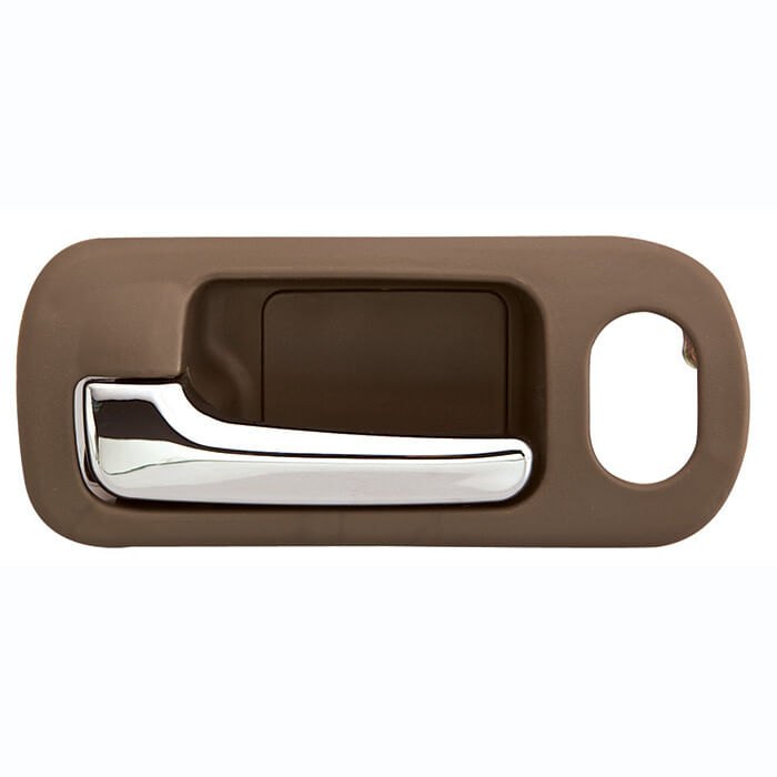 Manija Puerta Interior Delantera Café/Cromado Con Hoyo Para Seguro Lado Conductor