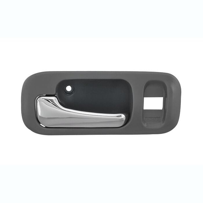 Manija Puerta Interior Delantera Gris/Cromado Con Hoyo Para Seguro Lado Conductor