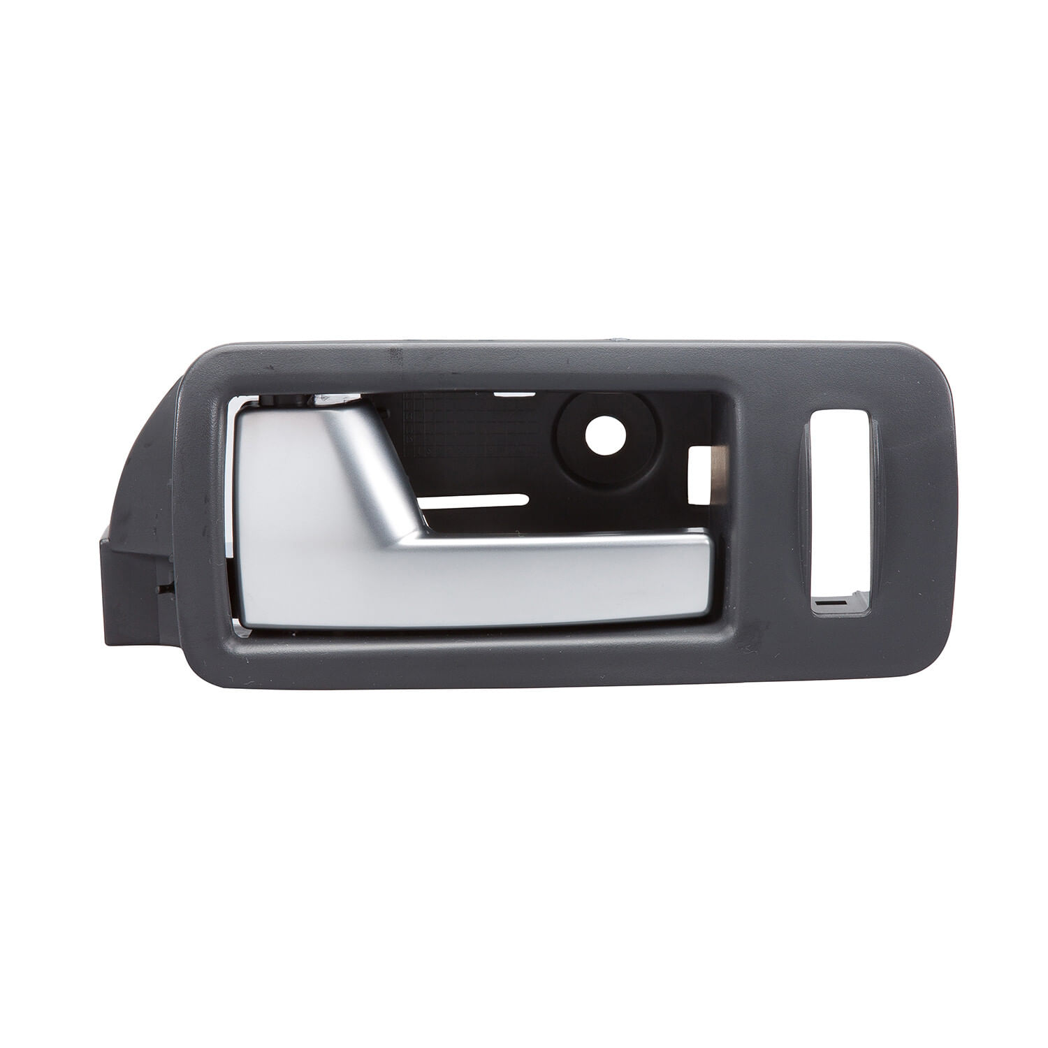 Manija Puerta Interior Delantera Negro/Cromado Con Hoyo Para Seguro Lado Conductor