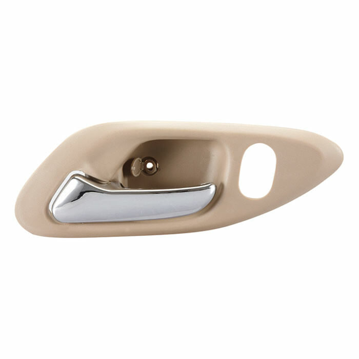 Manija Puerta Interior Delantera Beige/Cromado Con Hoyo Para Seguro Lado Conductor