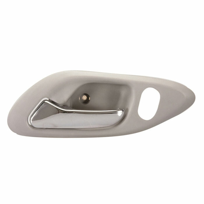 Manija Puerta Interior Delantera Gris Claro/Cromado Con Hoyo Para Seguro Lado Conductor