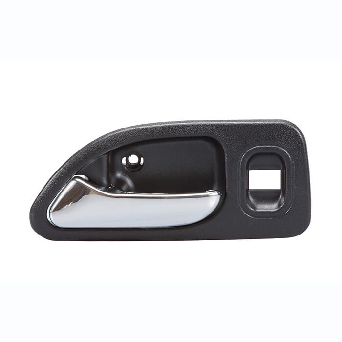 Manija Puerta Interior Trasera Negro/Cromado Con Hoyo Para Cristal Lado Conductor